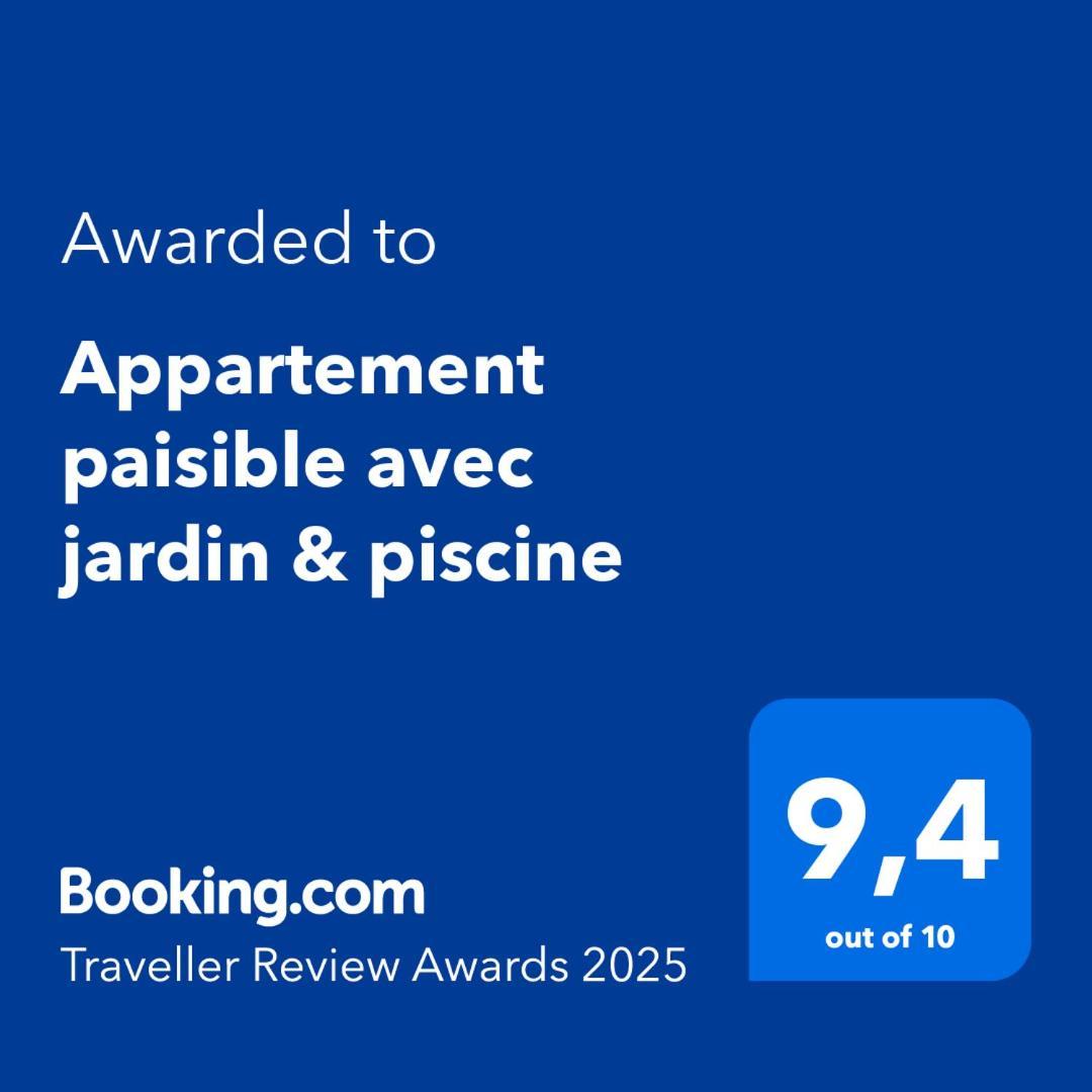 Appartement Paisible Avec Jardin & Piscine Albion Exterior photo